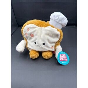 Bumbumz Bakerbumz BARB the SLICE OF BREAD 7.5" Bum‎ Bumz plush TOAST Baker Chef